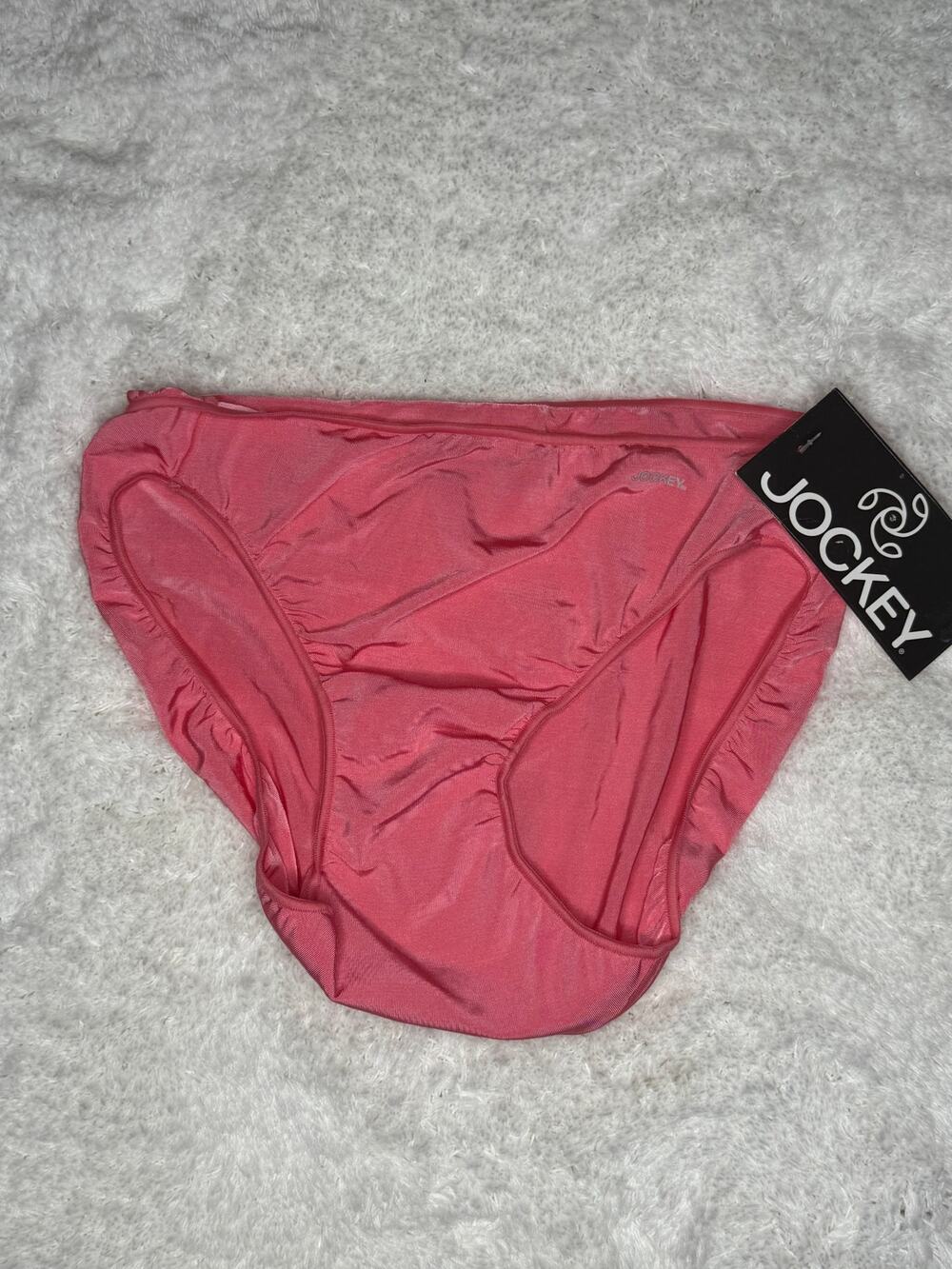 NWT Jockey Seamfree Bikini Panty Pink Silky Stretch Nylon Size S